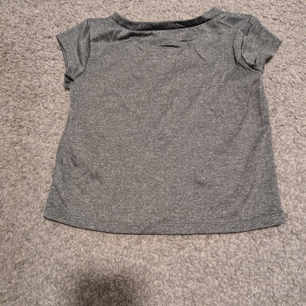 3 For $12 Nike Kids Multicolor Logo Gray Tee - Picture 3 of 3